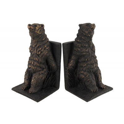 Scratch & Dent Set of 2 Reclining Bears Aged Bronze Finish Bookends 688907772826  192610615989
